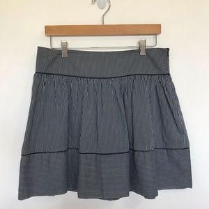 Kensie Girl black/white pin stripped cotton skirt